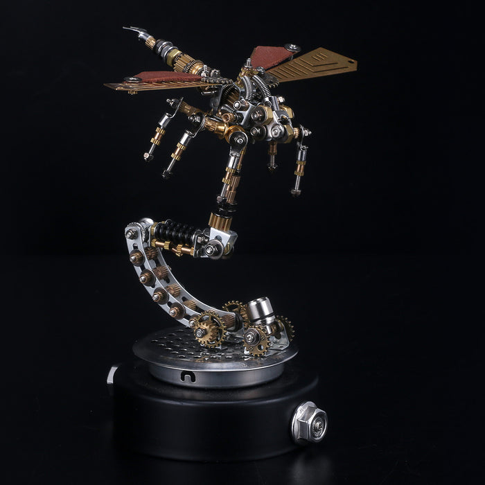 3D Puzzle Model Kit Mechanical Dragonfly with Holder - enginediy