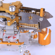 Stirling Engine Model Kit Vacuum Engine with Helicopter Design Single Stirling Engine Armored Edition - EngineDIY