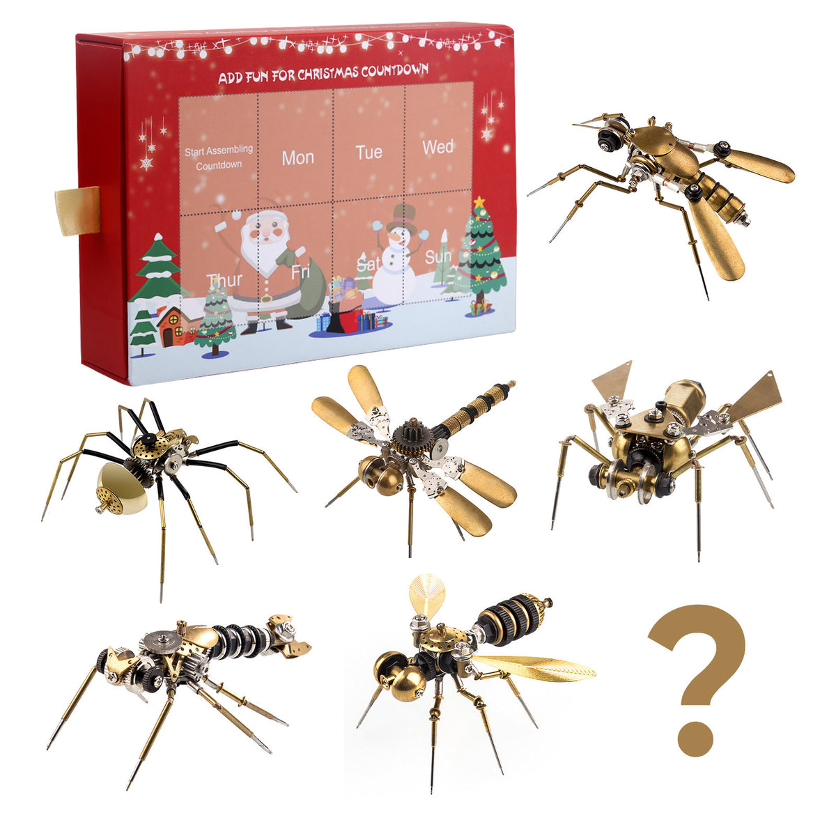 3D Metal Mechanical Insect Model Kit - Make Your Own Advent Calendar ...
