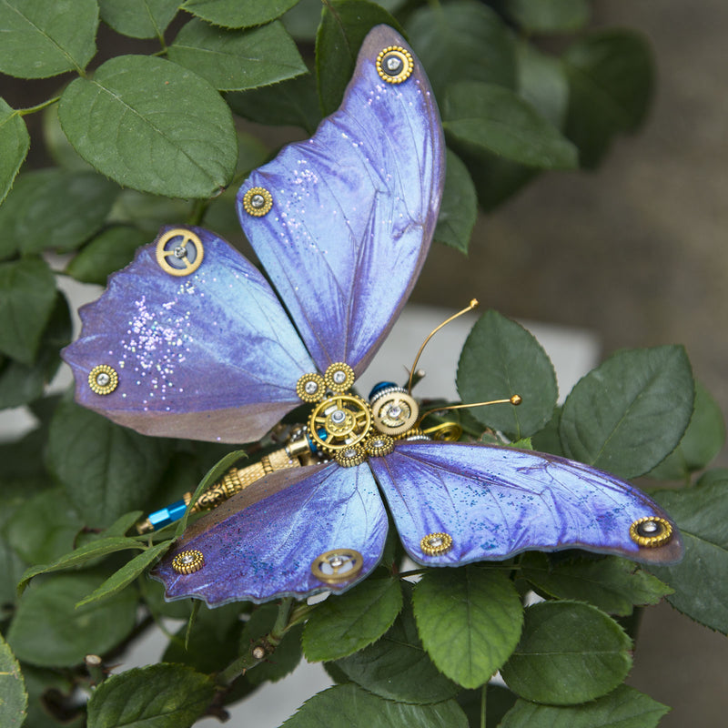 Steampunk 3D Butterfly Model Metal Puzzle DIY Assembly Kit for Kids, Teens and Adults (150PCS+) - EngineDIY
