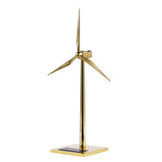 3D Metal Windmill Assembly Model Solar Powered Wind Turbine Model Golden - EngineDIY