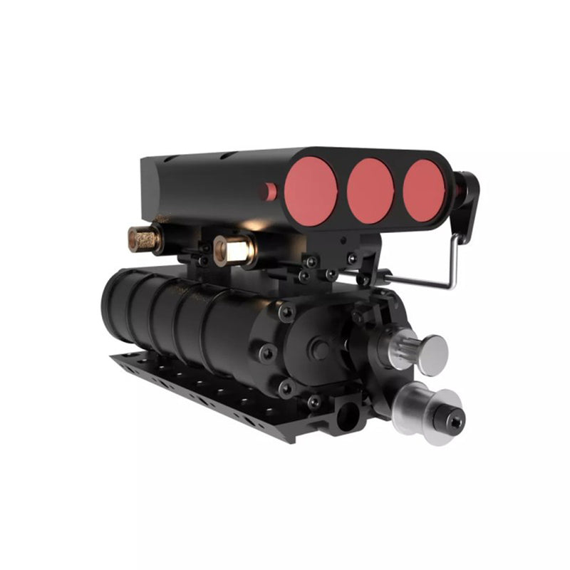 TOYAN V8-Motor FS-V800G, 28-ccm-Benzinmotor-Modellbausatz mit Kompressor, CDI-Zündung, Zubehör, das funktioniert