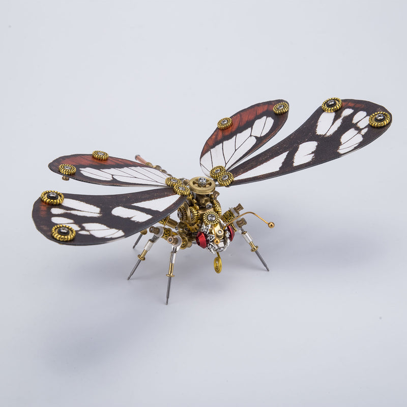Steampunk 3D Butterfly Model Metal Puzzle DIY Assembly Kit for Kids, Teens and Adults (150PCS+) - EngineDIY