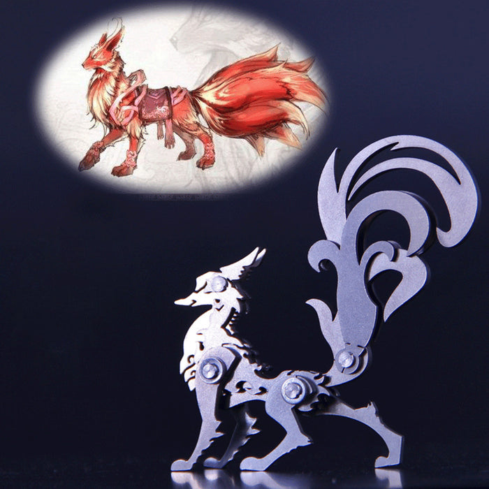 3D Puzzle DIY Model Kit Nine-tailed Fox - Make Your Own Advent Calendar - Creative Gift