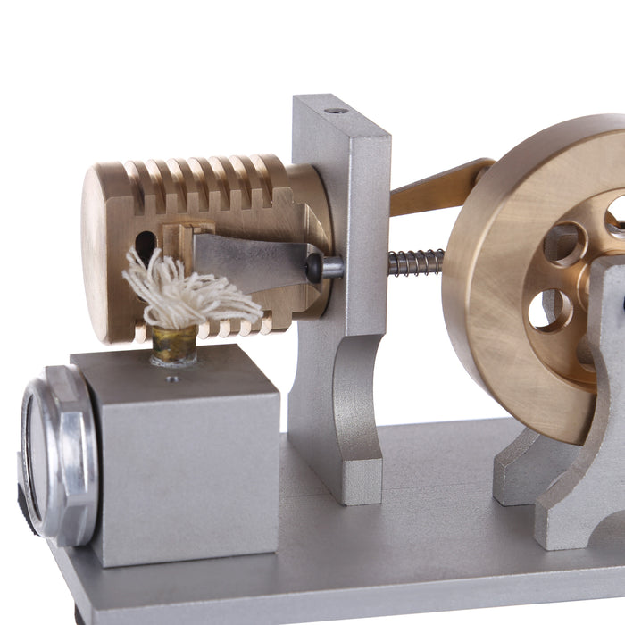 Single Cylinder Stirling Engine Model Flame Licker Eater Engine Vacuum Stirling Engine Model with Double Bearing Support - Enginediy  Customized - enginediy