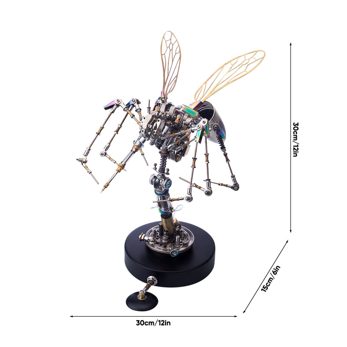 3D Metal Puzzle Steampunk Mechanical Mosquito Assembly Model Kit Product Model Toy Kits-750PCS+