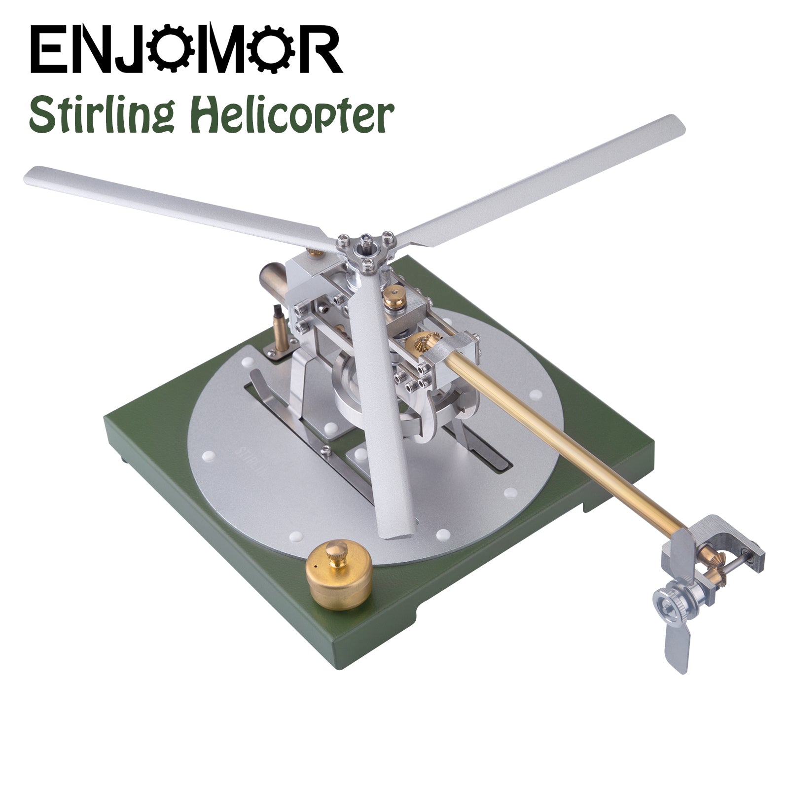 Kit de modèle d'hélicoptère Stirling ENJOMOR, modèle de moteur Stirling à air chaud Gamma, modèle d'assemblage à faire soi-même, jouet éducatif STEM
