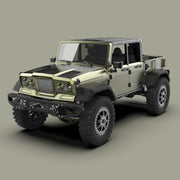 TWOLF TW-715 V8 Engine Powered 1:10 Scale RC Off-road 4WD 4-Door Pickup Truck Vehicle Crawler Kit with Electronic Equipment - EngineDIY