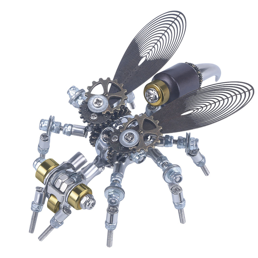 3D Metal Model Kit Mechanical Wasp DIY Games Assembly Puzzle Jigsaw Creative Gift - 126Pcs - enginediy