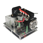 Metal Base with Water Cooling Parts for 32cc Inline Four Cylinder Water Cooled Gasoline Engine - enginediy