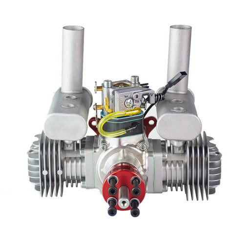 RCGF 50cc Twin Air Cooled Double-cylinder 2-stroke Piston Valve Gasoline Engine for RC Fixed Wing Model Airplane