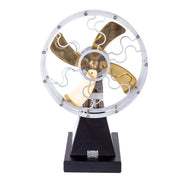 ENJOMOR Vintage 4-Blade Heat Powered Thermal Stove Fan Stirling Engine Physics Science Experiment Toy - EngineDIY