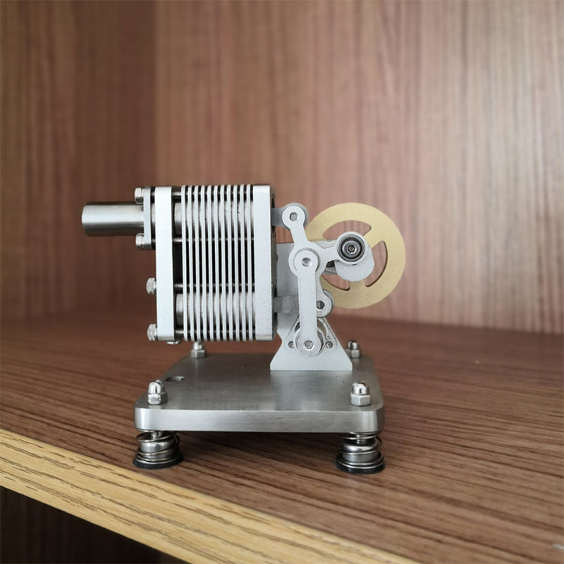 ENJOMOR Mini α Structure Hot-Air Stirling Engine Electric Generator 4000rpm - Gift Collection - EngineDIY