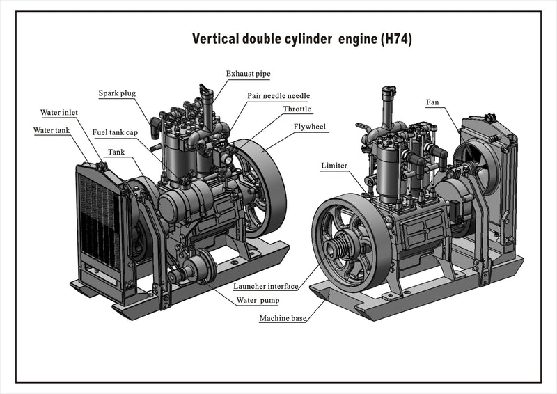 holt h74 tractor engine gas