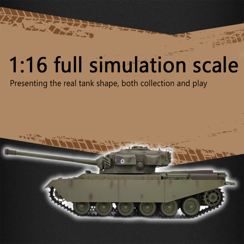 1/16 2,4G RC Panzer Britischer Centurion MK5 Kampfpanzer Modellfahrzeug mit Lichtern und Geräuschen