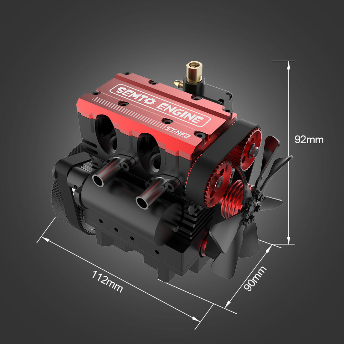 OTTO & TOYAN FS-L200AC SOHC 4 Stroke Nitro Engine Model Kit -EngineDIY
