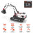 1/14 RC Excavator 2.4G 22CH Model Simulation Alloy Construction Vehicles Toys with LED Light and Sound