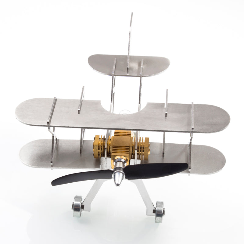 ENJOMOR Metal Stirling Airplane Model Set STEM Science Education Toy Boutique Decoration - EngineDIY