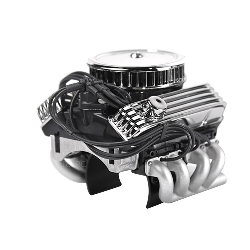 ZuoLan RC Car F82 V8 Simulate Engine Radiateur pour TRX4, SCX10 90046, Redcat GEN8 1/10 RC Crawler Car ZuoLan RC Car F82 V8 Simulate Engine Radiateur pour TRX4, SCX10 90046, Redcat GEN8 1/10 RC Crawler Car