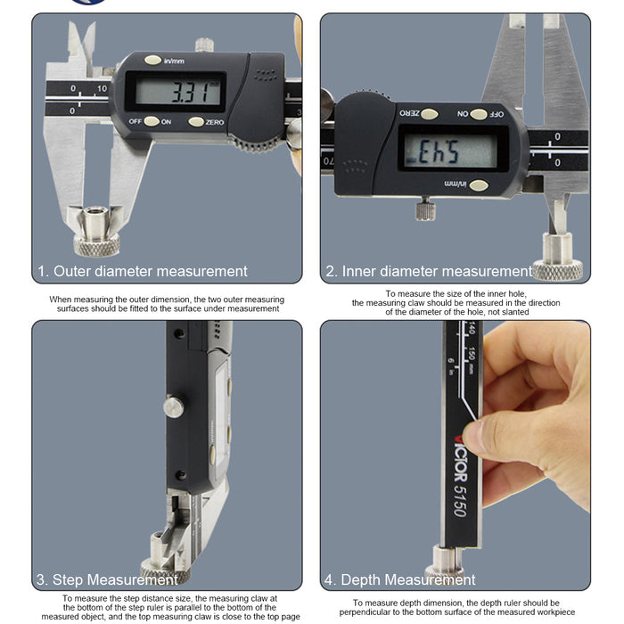 200mm Highprecision Digital Vernier Caliper Measuring Instrument