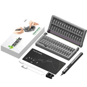 Mini Precision Electric Screwdriver DIY Tools Set with LED Light for Models & Electronics (Frosted) - EngineDIY