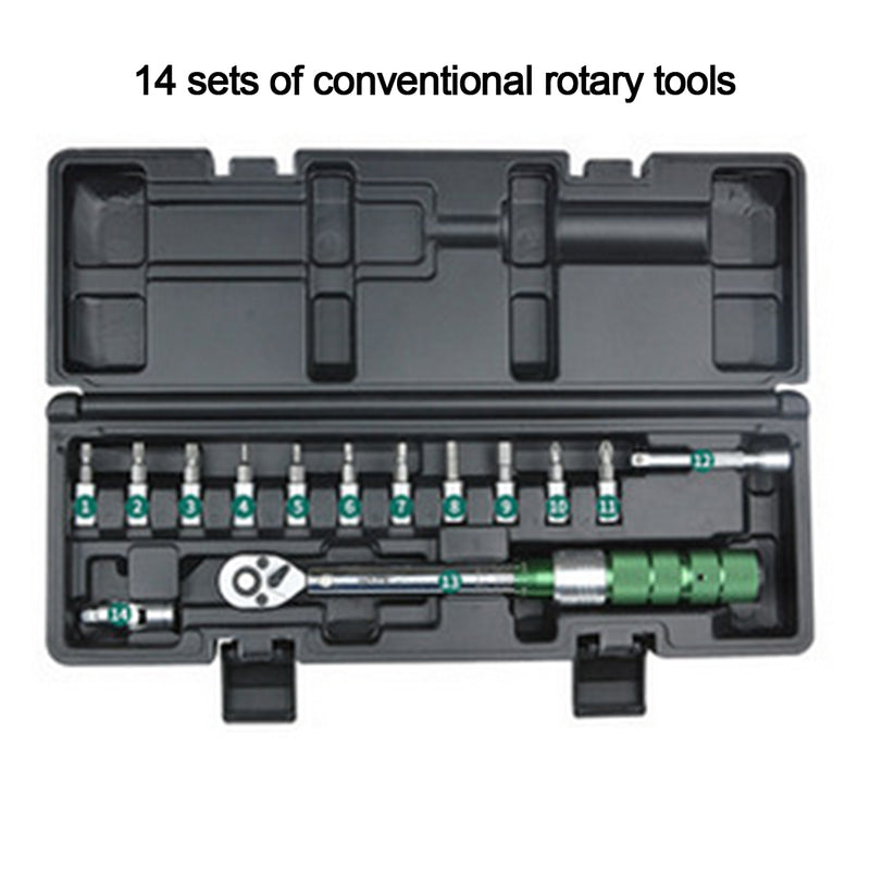 High-precision Mechanical Adjustable Torque Wrench Set DIY Tools Kit - 14Pcs - EngineDIY