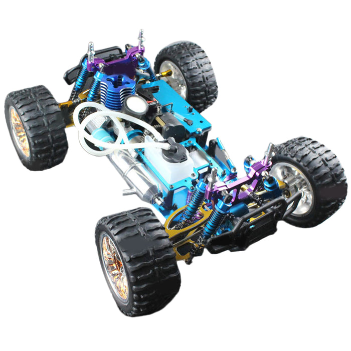 HSP 94188 1/10 4WD NITRO RTR Monster Truck Chassis Empty Frame with Engine and GT2B Remote Control - KIT Assembly Version