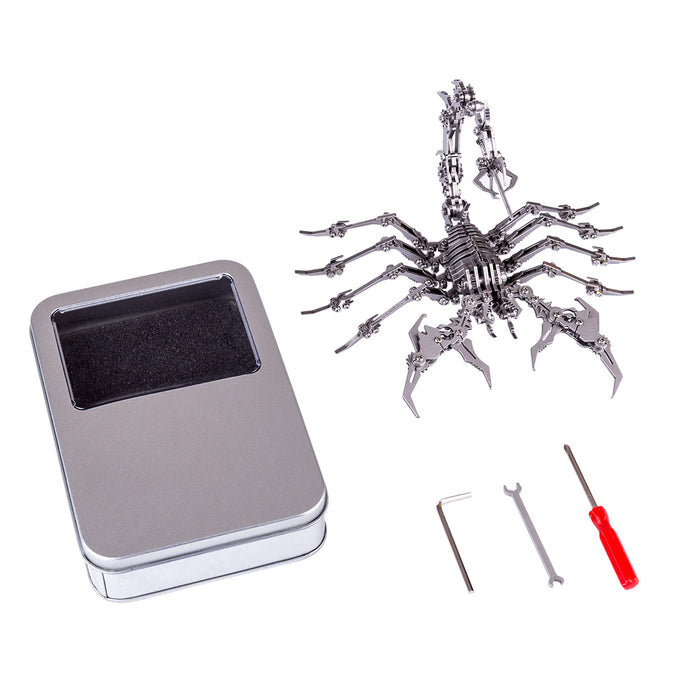 500Pcs+ DIY Stainless Steel 3D Assembly Model Ornament King Scorpion Kit