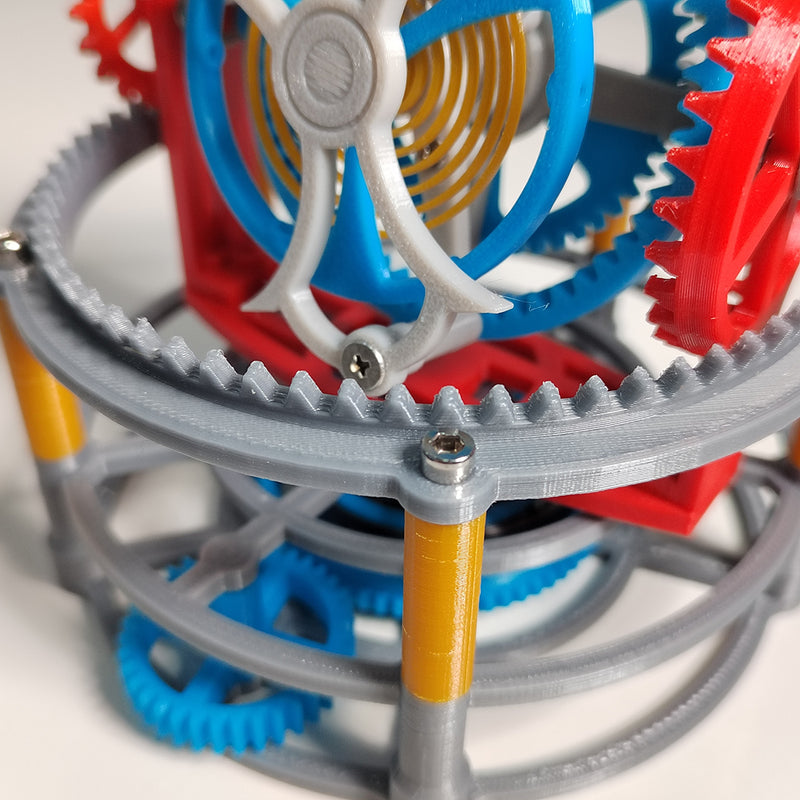 3D Printed Tourbillon Clock Movement Assembly Model Physics Experiment Teaching Model Educational Toy - EngineDIY