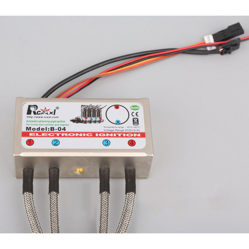 RCEXL CDI Electronic Ignition with Auto-Ignite Angle for L4/V4/V8 Engine and ME-8 1/4-32 Spark Plug (HV Type/90 Degree) - EngineDIY