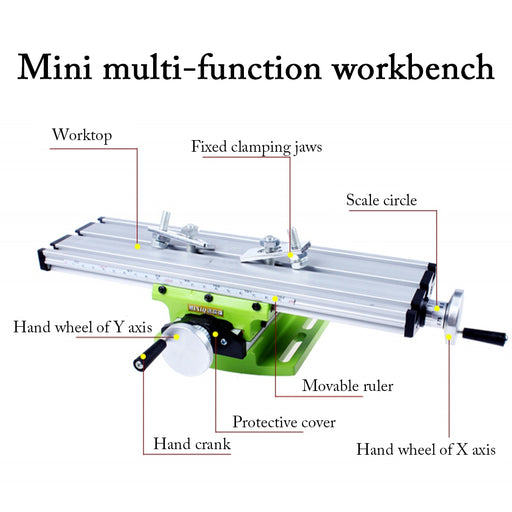 Mini High-precision Multifunctional Working Table DIY Tools Set for Drill Milling Machine