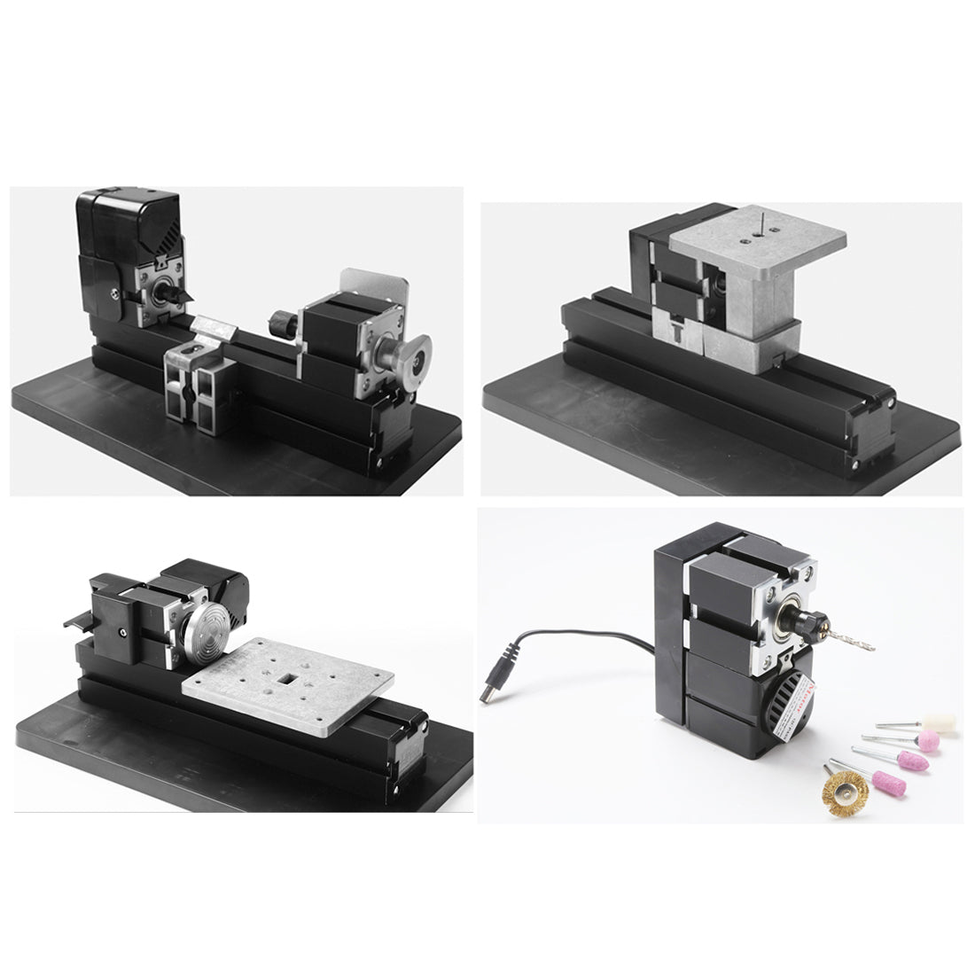 4 In 1 Micro Machine Tool DIY Assembly Kit (100PCS+) - Wire Saw Wood L ...
