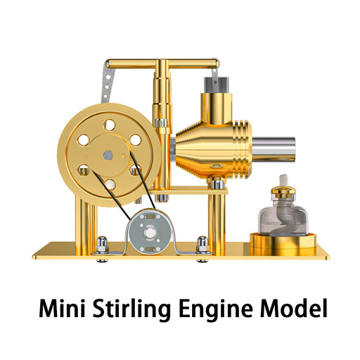 ENJOMOR DIY Stirling Engine Model Kit - Metal Balance Hot Air Stirling Engine Model Educational Toy