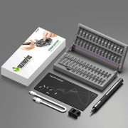 Mini Precision Electric Screwdriver DIY Tools Set with LED Light for Models & Electronics (Frosted) - EngineDIY