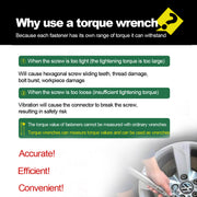 High-precision Mechanical Adjustable Torque Wrench Set DIY Tools Kit - 14Pcs - EngineDIY