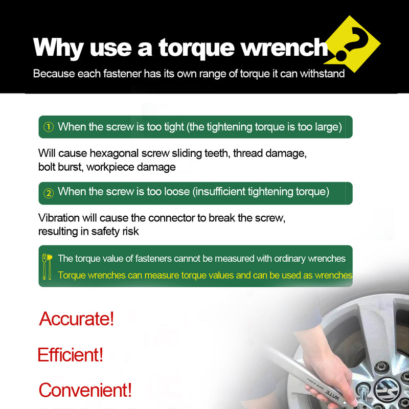 High-precision Mechanical Adjustable Torque Wrench Set DIY Tools Kit - 14Pcs - EngineDIY