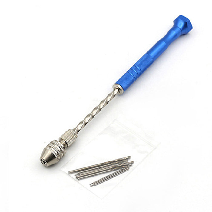 Semi-automatic Hand Twist Drill Hole Punch Accessories DIY Tools Set