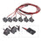 6Pcs RC Car LED Light with Lampshade Decorate for HSP Traxxas Redcat Rc4wd D90 Tamiya Axial Scx10 Hpi RC Car