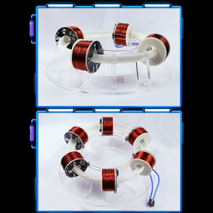 Stark 4 Coils Ring Accelerator Cyclotron High-tech Physics Model - enginediy