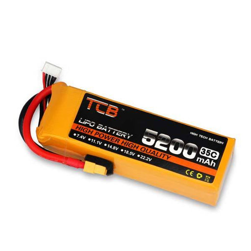 7.4V 5200mAh 2S 35C Lipo Battery with T Plug for RC Car Truck Airplane Boat Blaster Toyan Engine - enginediy