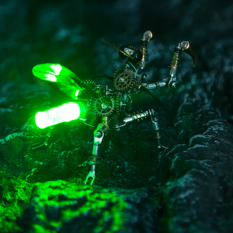 3D Metal Mantis Model DIY Kits Mantis with Night Light -300PCS+ - EngineDIY