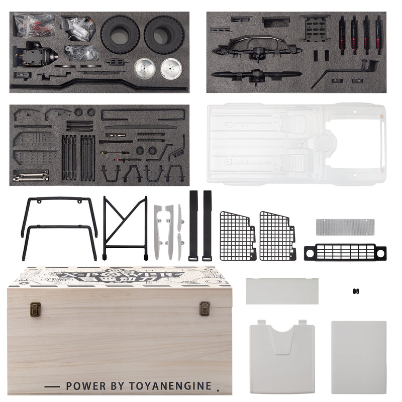 TOYAN X-POWER Sand Cruiser 1:8 RC Off-road 4WD Car Vehicle Crawler Kit - EngineDIY