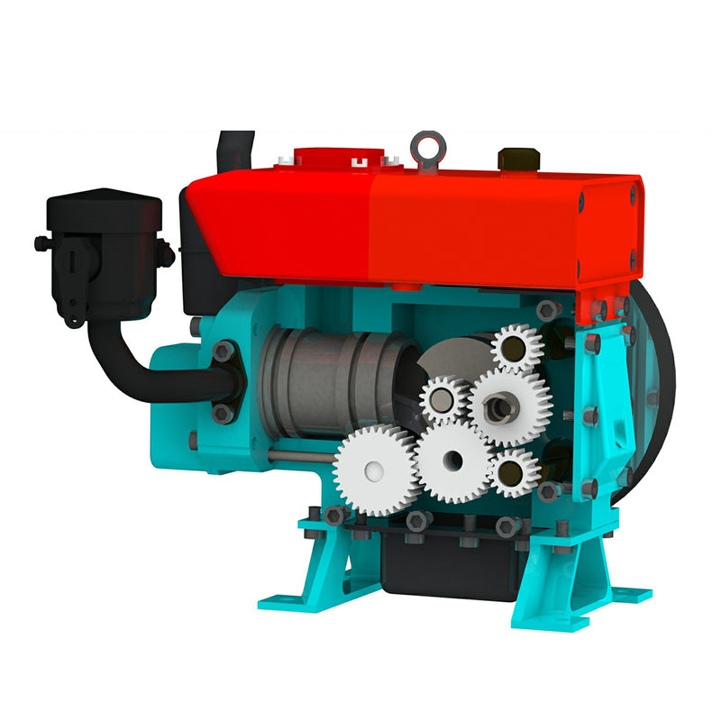 CISON L100 3.5cc Mini Evaporative Cooled Single-cylinder 4-stroke Gasoline Engine Internal Combustion Engine Model - Speed Up to 8000rpm - EngineDIY