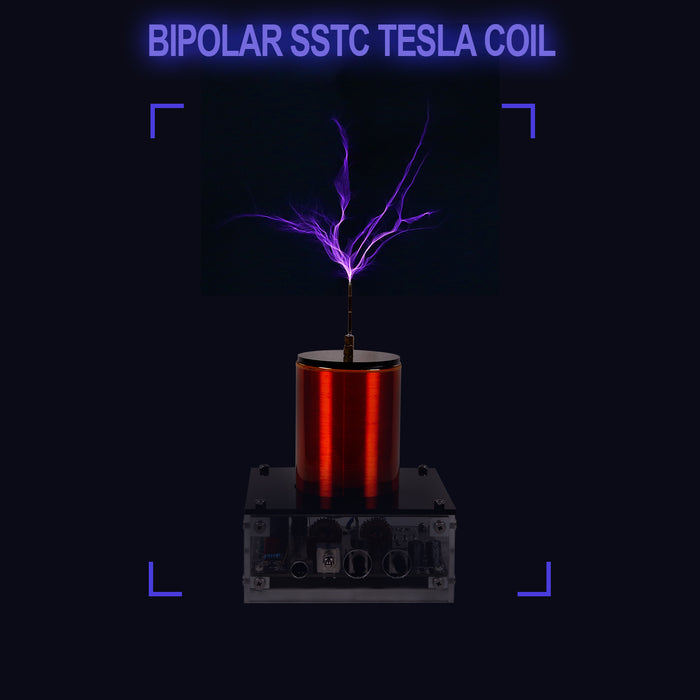 Musical Tesla Coil - Mini Double E Class SSTC Wire Connection Plasma Speaker