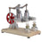 ENJOMOR 2 Cylinder Hot Air Balance Stirling Engine Model with LED Lamp String Power Generation - Gift Collection