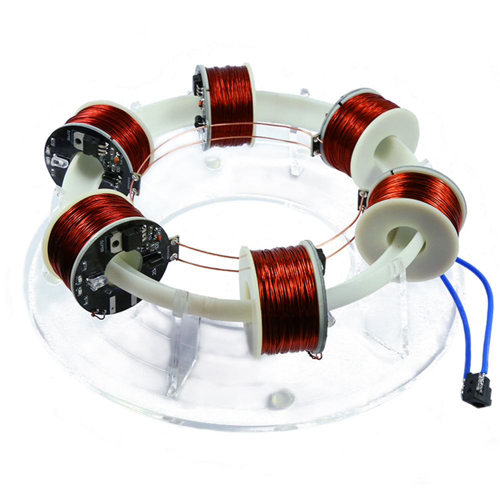 Stark 6 Coils Ring Accelerator Cyclotron High-tech Physics Model - enginediy