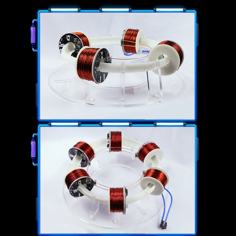 Stark 6 Coils Ring Accelerator Cyclotron High-tech Physics Model - EngineDIY