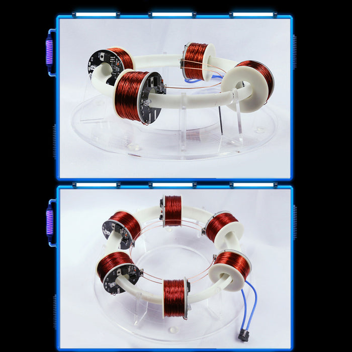 Stark 6 Coils Ring Accelerator Cyclotron High-tech Physics Model