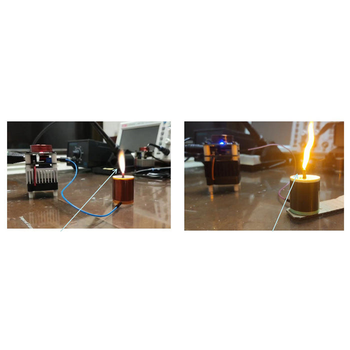 HFSSTC Tesla Music Coil Electronic Candle High Frequency Plasma Flame 36-48V DC DIY Experimenting Device Teaching Tool Desktop Toy
