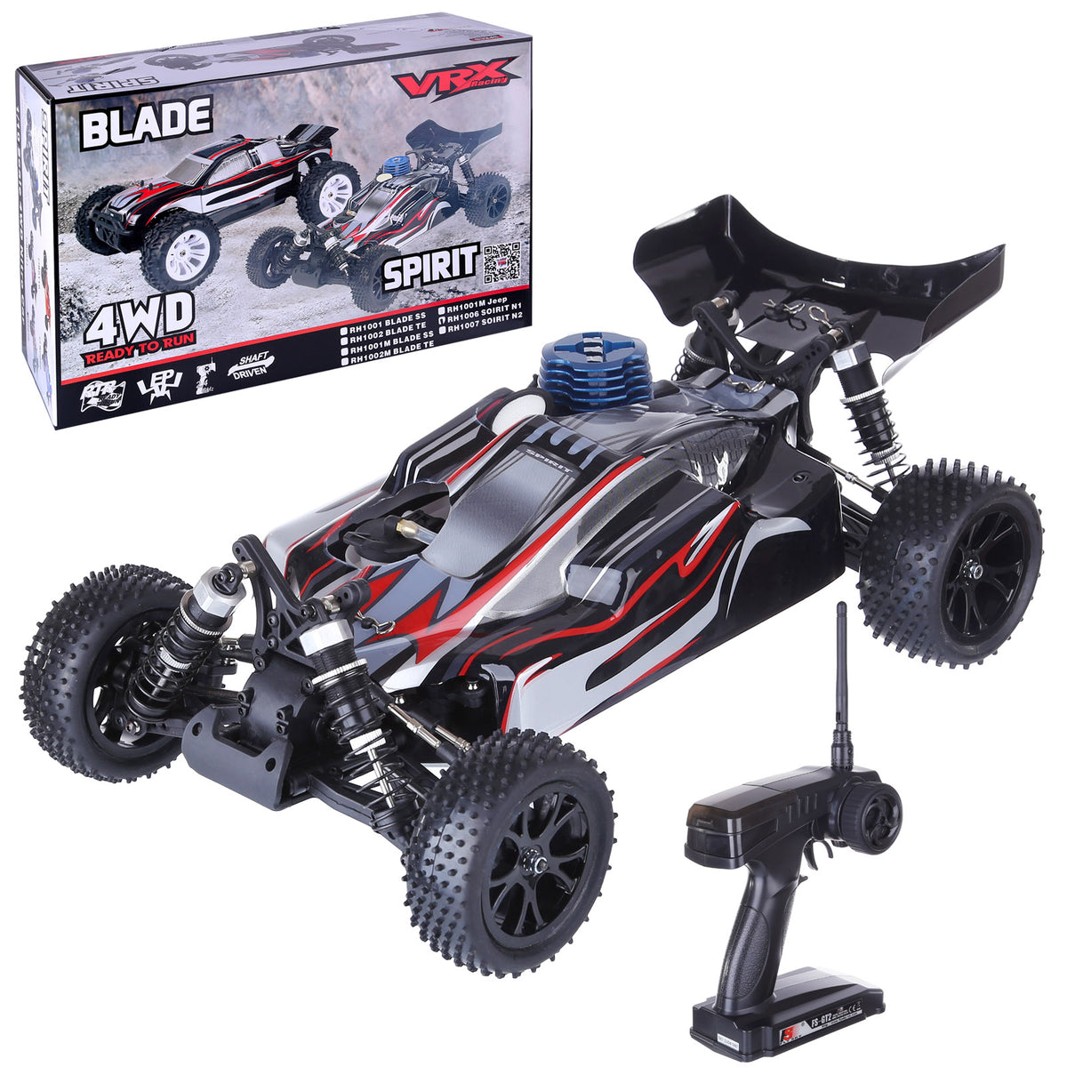 VRX RH1006 RC Car 1/10 2.4G 4WD 75km/h High Speed Force 18 Nitro